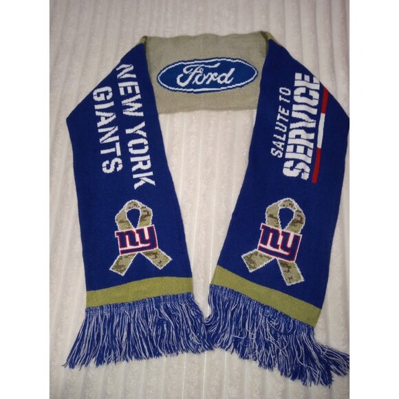 New York Giants Salute To Service Ford Scarf NFL Fan Gear Military Army - Picture 1 of 5